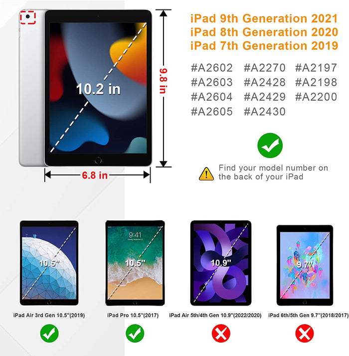 iPad 9th Gen / iPad 8th Gen / iPad 7th Gen 10.2-Inch Tempered Glass Screen Protector | Fintie