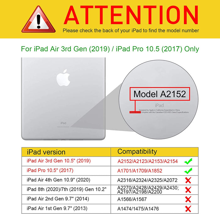 iPad Air 3 (2019) / iPad Pro 10.5 (2017) Magnetic Stand Case | Fintie