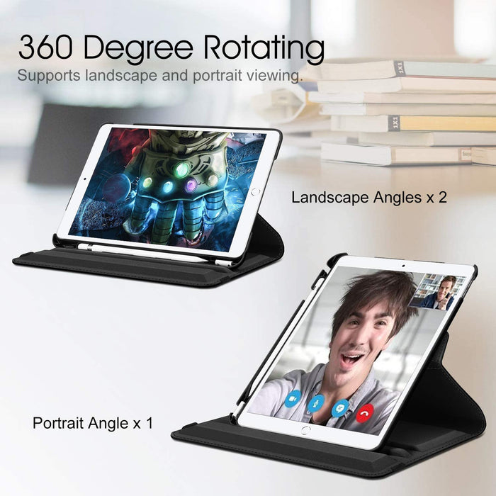 iPad Air 3 (2019)/iPad Pro 10.5 (2017) 360-Degree Rotating Case w/ Pencil Holder | Fintie