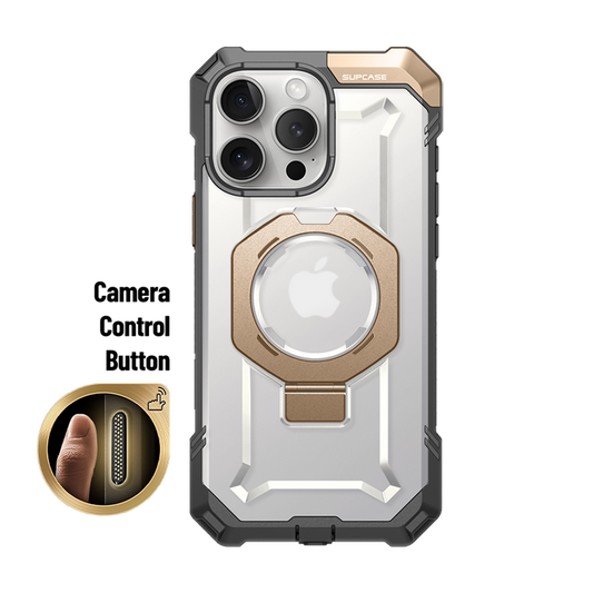 iPhone 16 Pro 6.3 inch UB Grip MagSafe Camera Control Button Phone Case-Gold