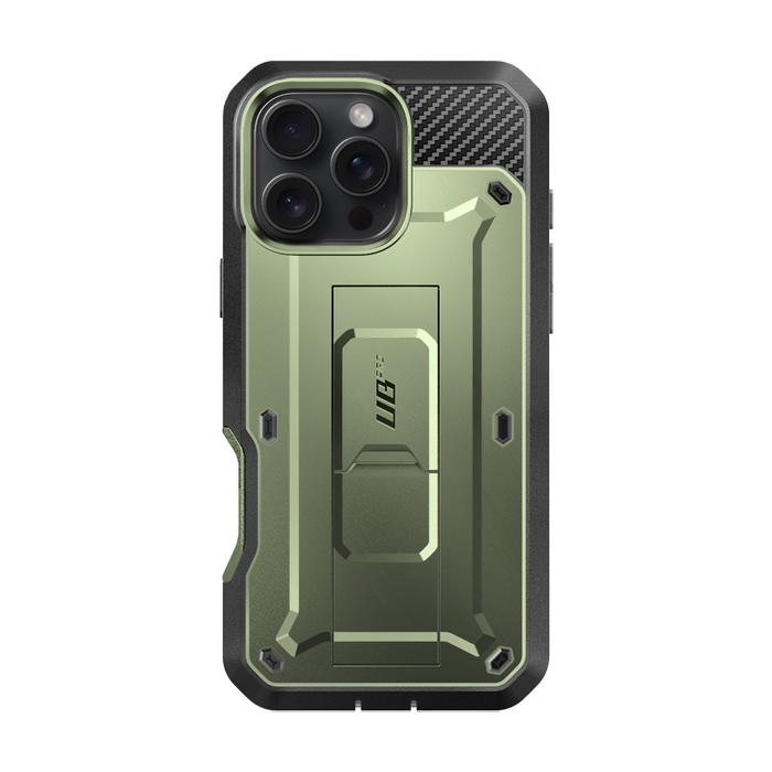 iPhone 16 Pro 6.3 inch Unicorn Beetle Pro Rugged Case(open box)-Dark Green