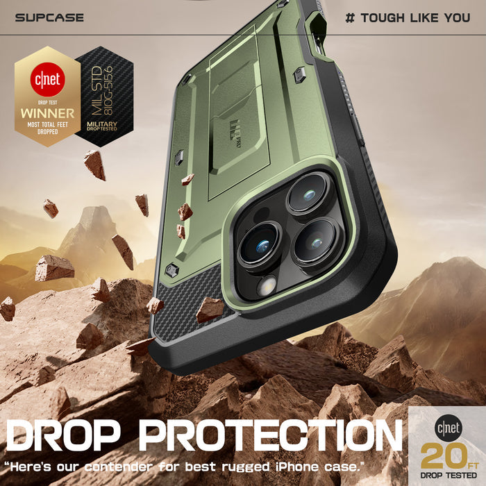 iPhone 16 Pro 6.3 inch Unicorn Beetle Pro Rugged Case(open box)-Dark Green