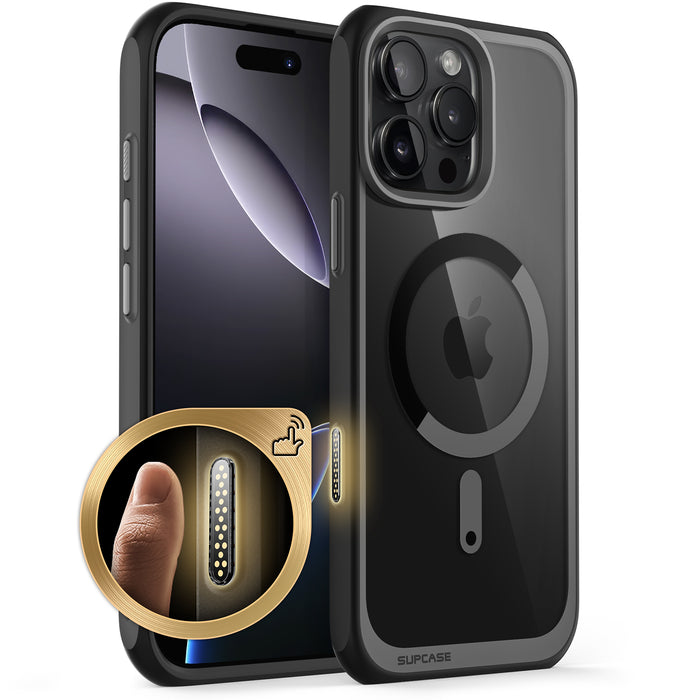 iPhone 16 Pro Max 6.9 inch Unicorn Beetle MAG Slim Clear MagSafe Camera Control Button Case-Black
