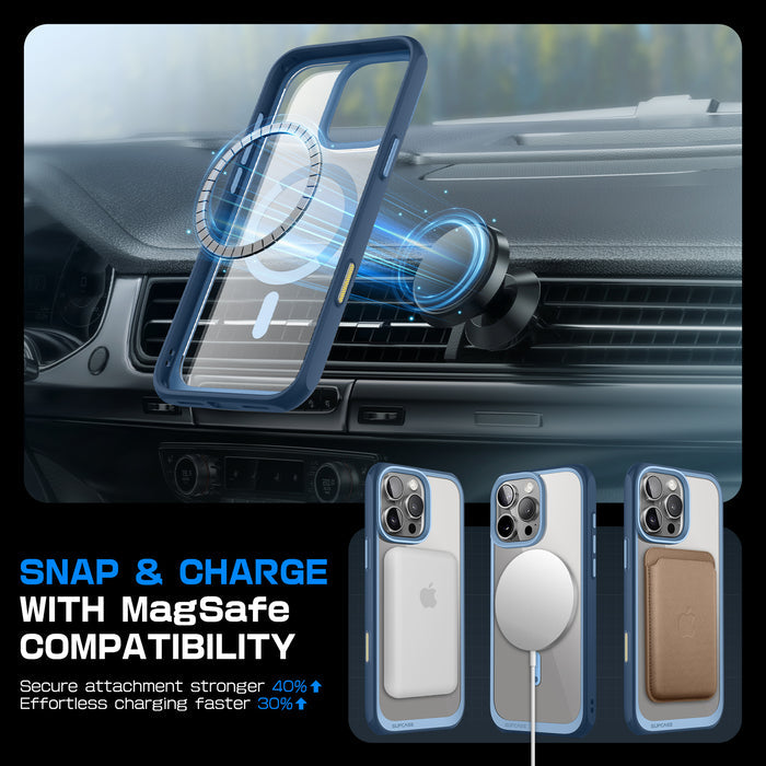 iPhone 16 Pro Max 6.9 inch Unicorn Beetle MAG Slim Clear MagSafe Camera Control Button Case(open box)-Blue