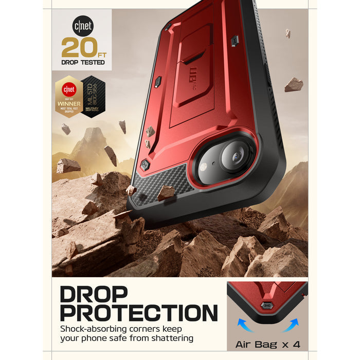 iPhone 16e  Unicorn Beetle Pro Rugged Case-Metallic Red