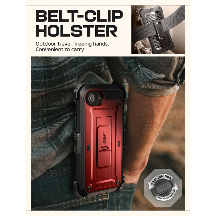 iPhone 16e  Unicorn Beetle Pro Rugged Case-Metallic Red