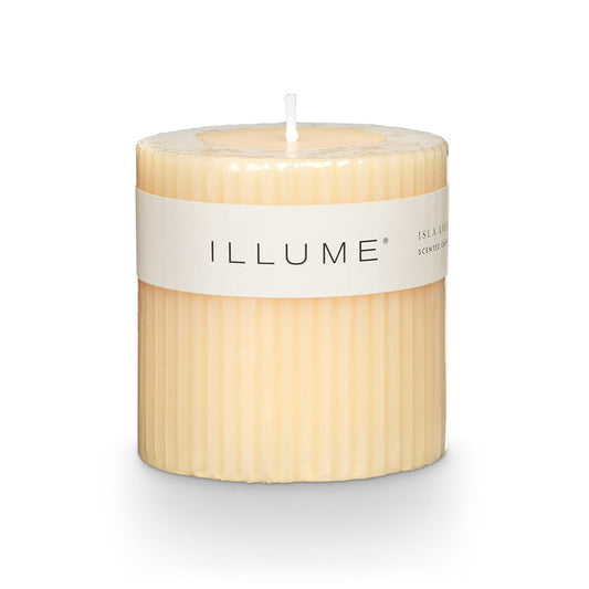 Isla Lily Small Fragranced Pillar Candle - Illume Candles - 46272004000