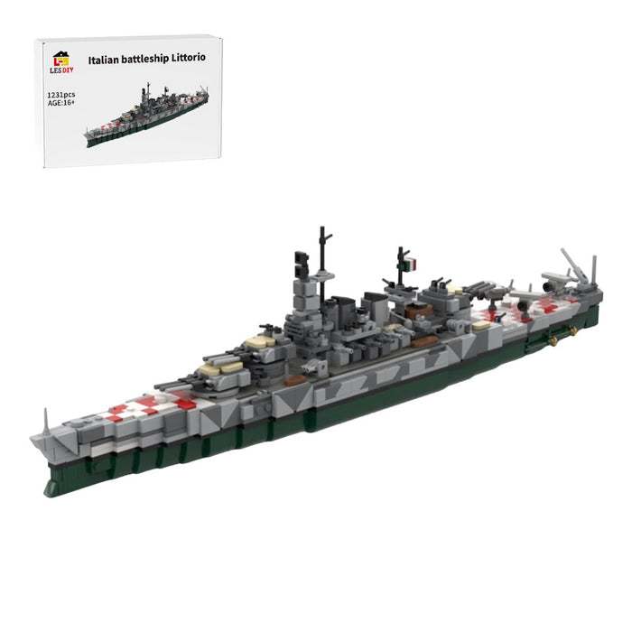 Italian battleship Littorio Klemmbausteine - LesDiy - Klemmbausteine
