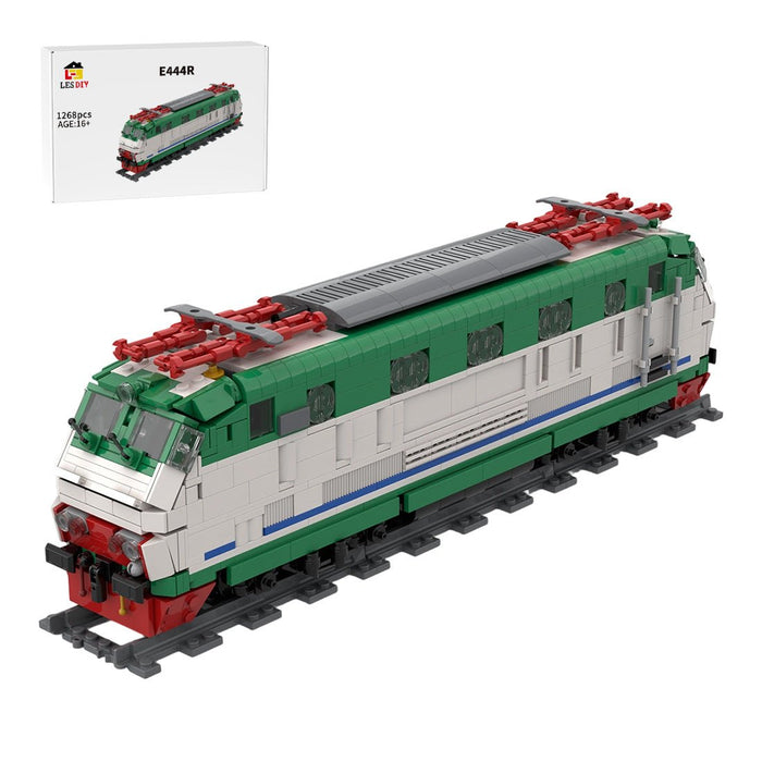 Italian E444R electric locomotive XMPR livery Klemmbausteine - LesDiy - Klemmbausteine