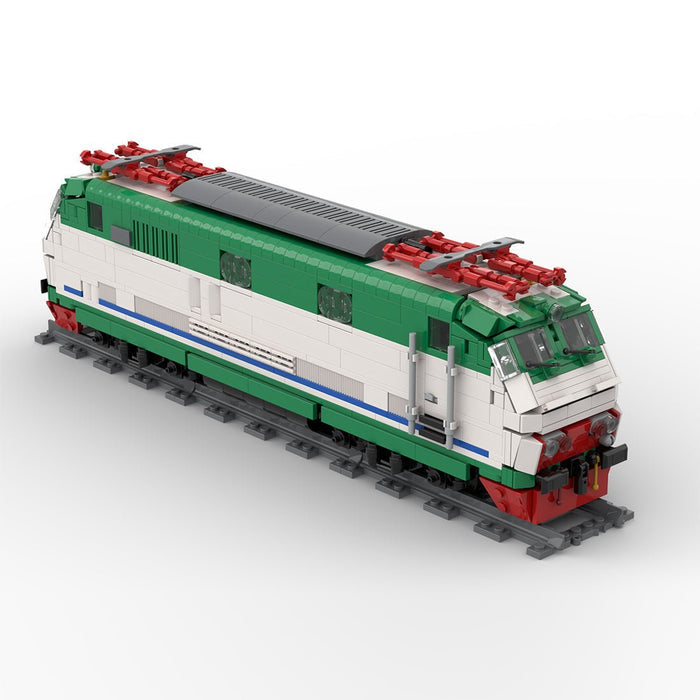 Italian E444R electric locomotive XMPR livery Klemmbausteine - LesDiy - Klemmbausteine