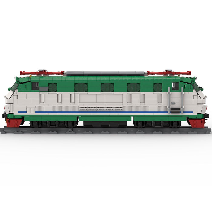 Italian E444R electric locomotive XMPR livery Klemmbausteine - LesDiy - Klemmbausteine