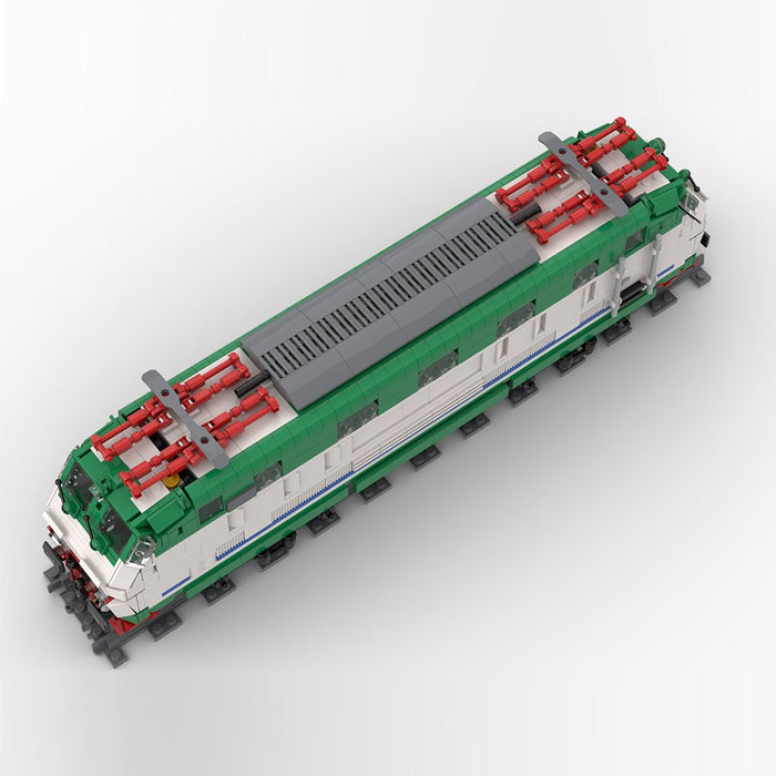 Italian E444R electric locomotive XMPR livery Klemmbausteine - LesDiy - Klemmbausteine