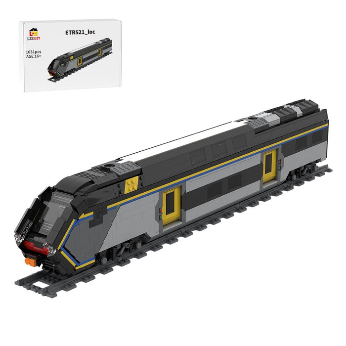 Italian E444R electric locomotive XMPR livery driver control head Klemmbausteine - LesDiy - Klemmbausteine