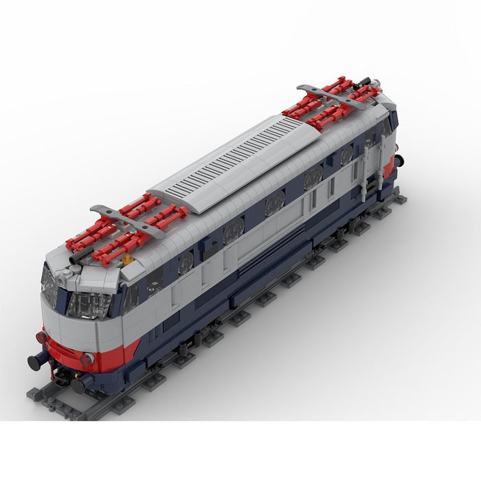 Italian FS E444 "Tartaruga" electric locomotive Klemmbausteine - LesDiy - Klemmbausteine
