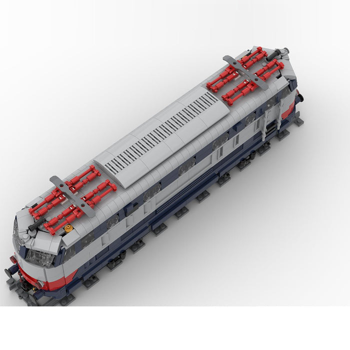 Italian FS E444 "Tartaruga" electric locomotive Klemmbausteine - LesDiy - Klemmbausteine