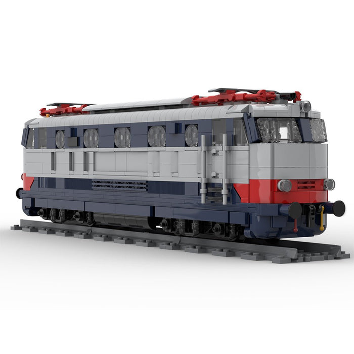 Italian FS E444 "Tartaruga" electric locomotive Klemmbausteine - LesDiy - Klemmbausteine