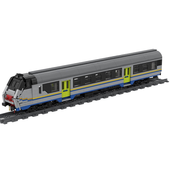 Italian "Mazinga" MDVC type train DPR livery Klemmbausteine - LesDiy - Klemmbausteine