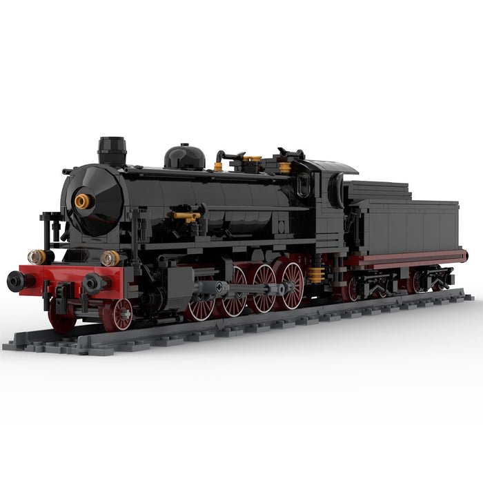 Italy FS 740 retro steam locomotive Klemmbausteine - LesDiy - Klemmbausteine