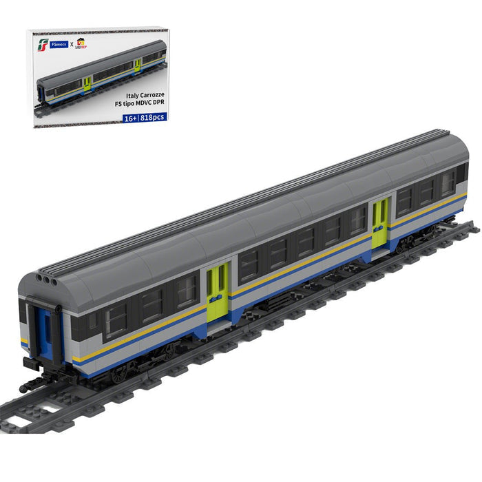 Italy MDVC Carriage DPR Train Klemmbausteine - LesDiy - Klemmbausteine