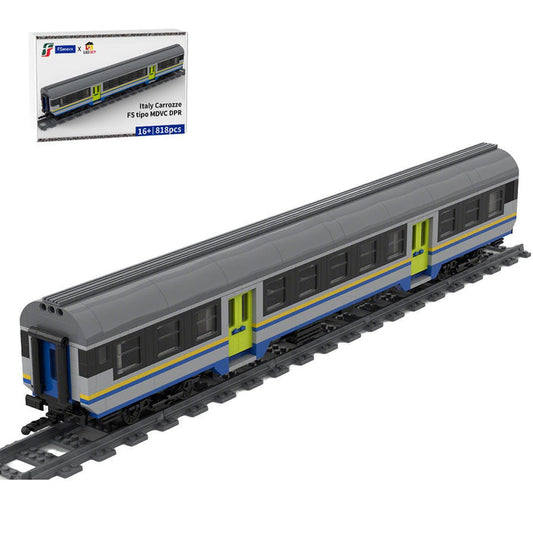 Italy MDVC Carriage DPR Train Klemmbausteine - LesDiy - Klemmbausteine