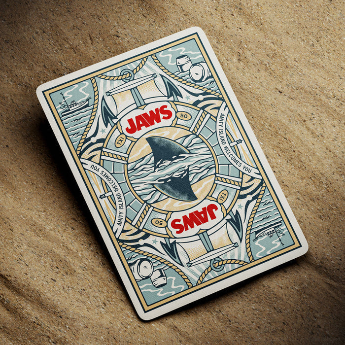 Jaws playing card back design