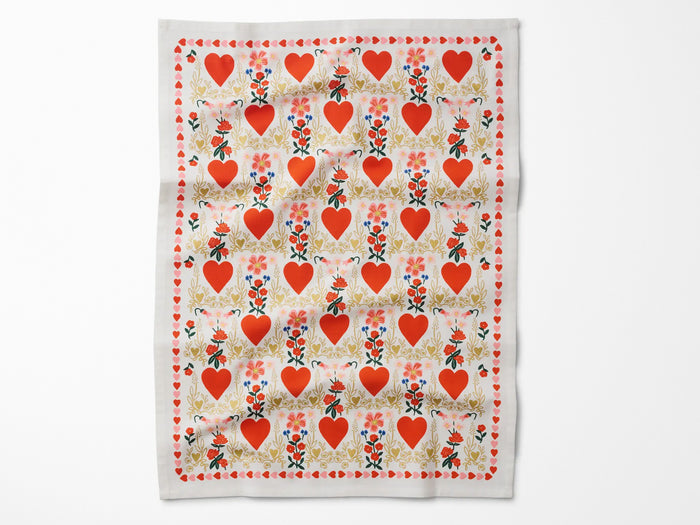Juliet Valentine's Day Tea Towel