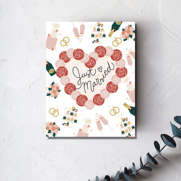 Just Married Wedding Card