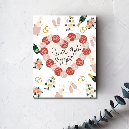 Just Married Wedding Card