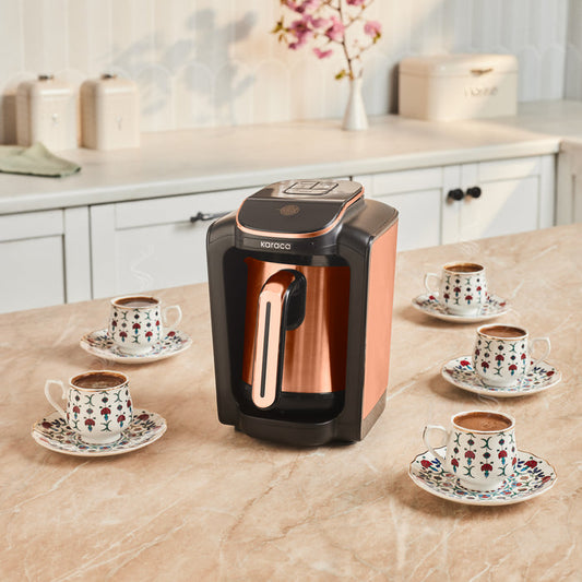 Karaca Hatır Neo Inox Machine à Café Turc, 735 W, 300 ml, Bronze