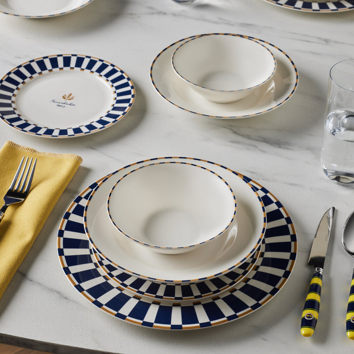 Karaca x Fenerbahçe Service de Table Forever Bone Sous Licence 24 Pièces pour 6 Personnes