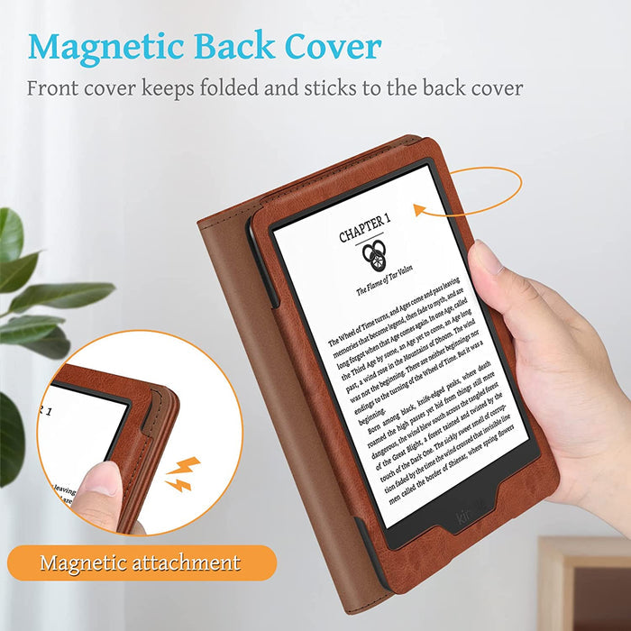 Kindle 11th Gen (2024/2022) Vegan Leather Sleeve Case | Fintie