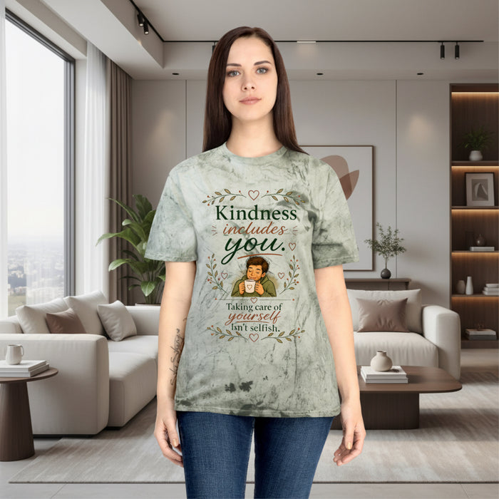 "Kindness Includes You, be kind" Self-Care, Unisex Graphic T-Shirt