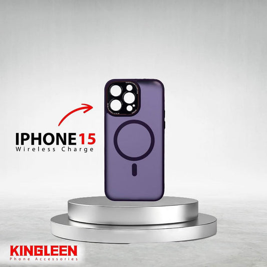 King Leen Cover iPhone 15, Black Camera, Multicolour