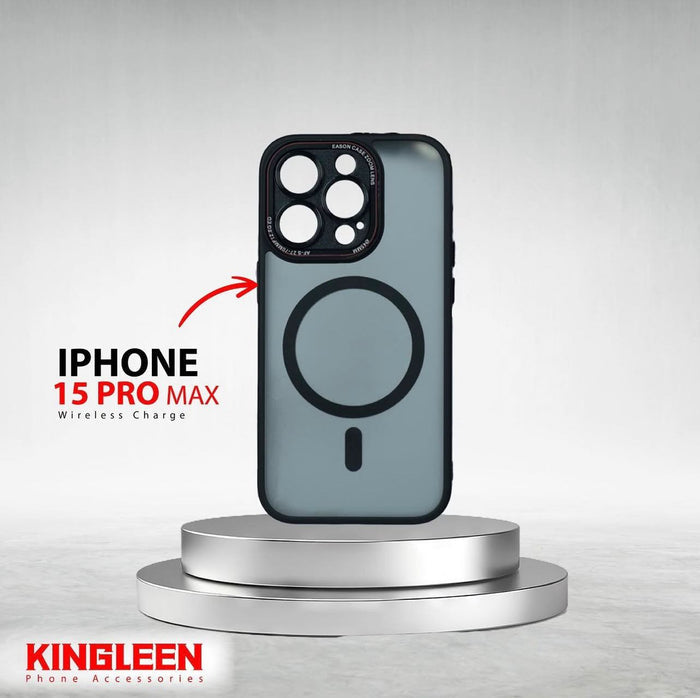 King Leen Cover iPhone 15ProMax, Black Camera, Multicolour