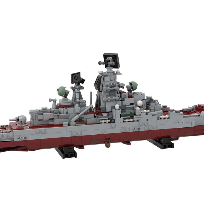 Kirov class battlecruiser | Admiral Lazarev, ex - Frunze Klemmbausteine - Scale 1:485 - LesDiy - Klemmbausteine