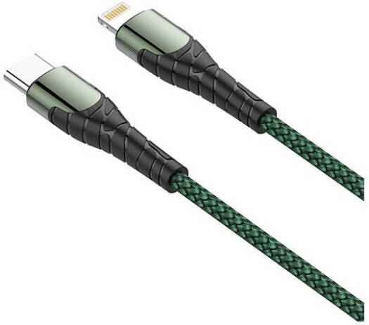 Ldnio Fast Charging Data Cable, USB-C TO Lighting, 30Watts, 2Mm, Grey