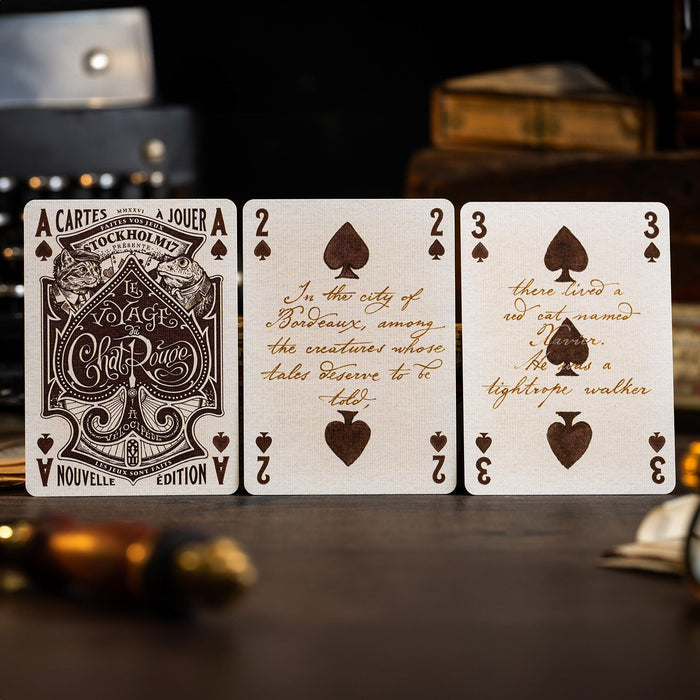 Le Voyage du Chat Rouge Playing Cards