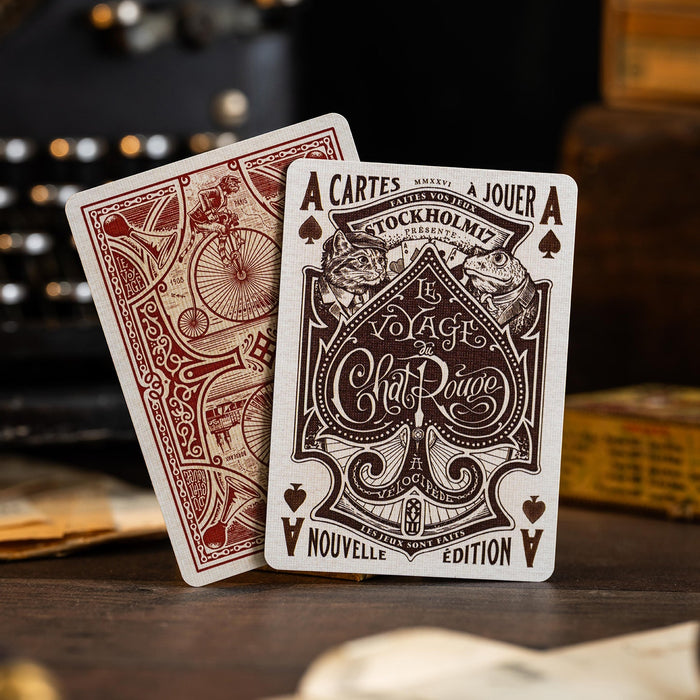 Le Voyage du Chat Rouge Playing Cards