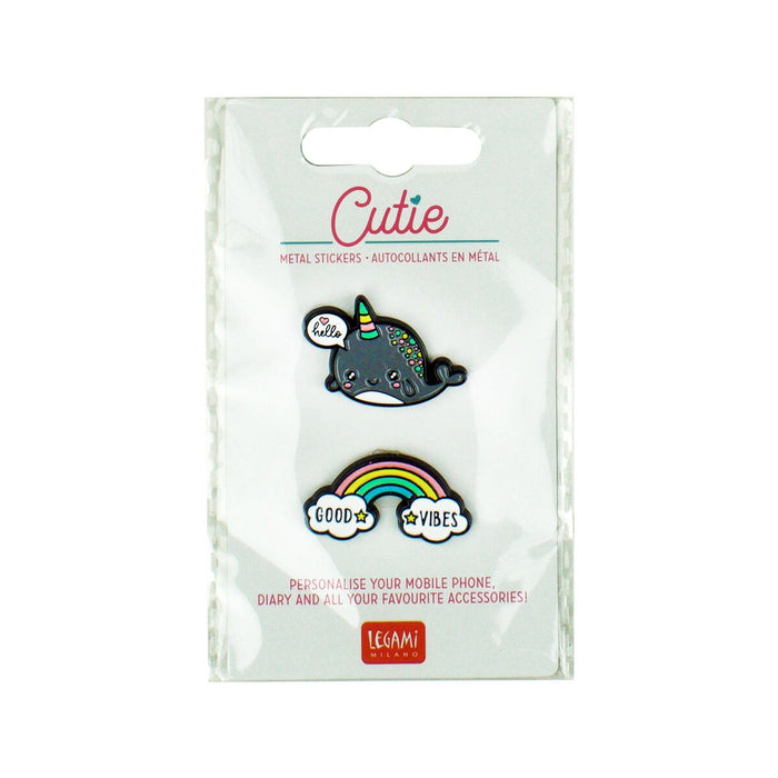 Legami Cutie Metal Stickers - Good Vibes