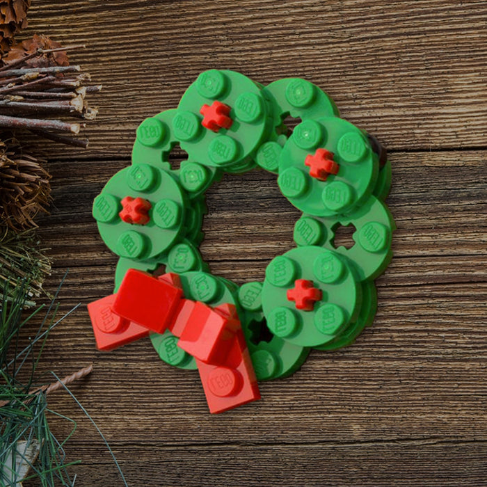 Lego Custom Mini Christmas Wreath Ornament