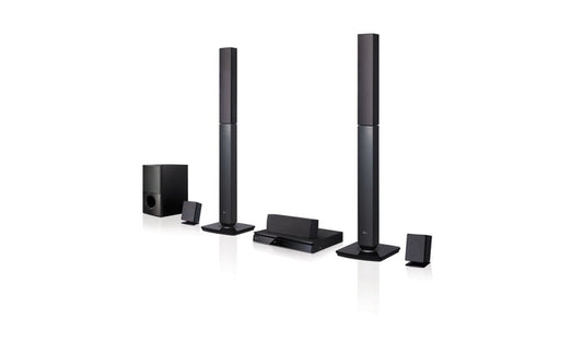 LG Home Theatre, 2Tallboy Speakers, 2Satellite Speakers, 1000Watts, 5.1 Channel, Black