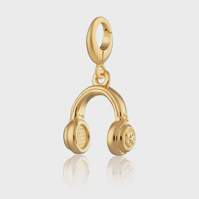 Lily Charmed Gold Headphones Charm