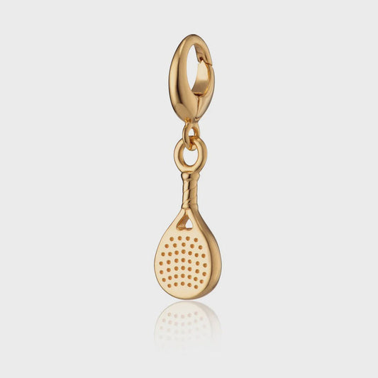 Lily Charmed Gold Padel Racket Charm