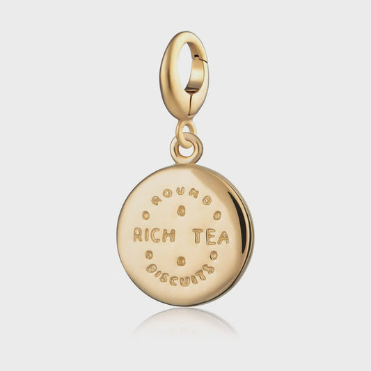 Lily Charmed Gold Rich Tea Charm