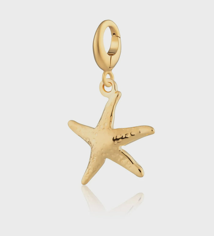 Lily Charmed Gold Starfish Charm