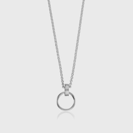 Lily Charmed Silver Charm Capture Necklace