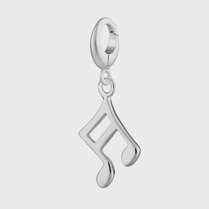 Lily Charmed Silver Music Note Charm