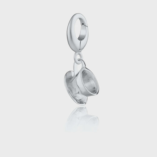 Lily Charmed Silver Teacup Charm
