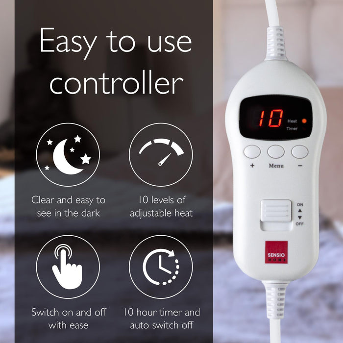 - Buy Now Luxury Heated Throw Electric Blanket Cream