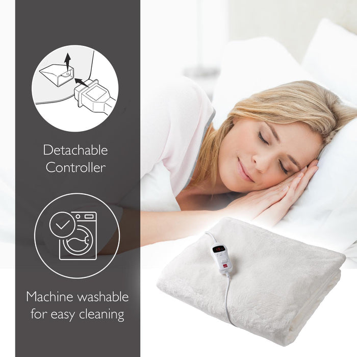 - Buy Now Luxury Heated Throw Electric Blanket Cream